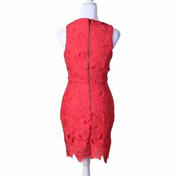 ASTR The Label Lace Coral Sleeveless Dress - Picture 3 of 15